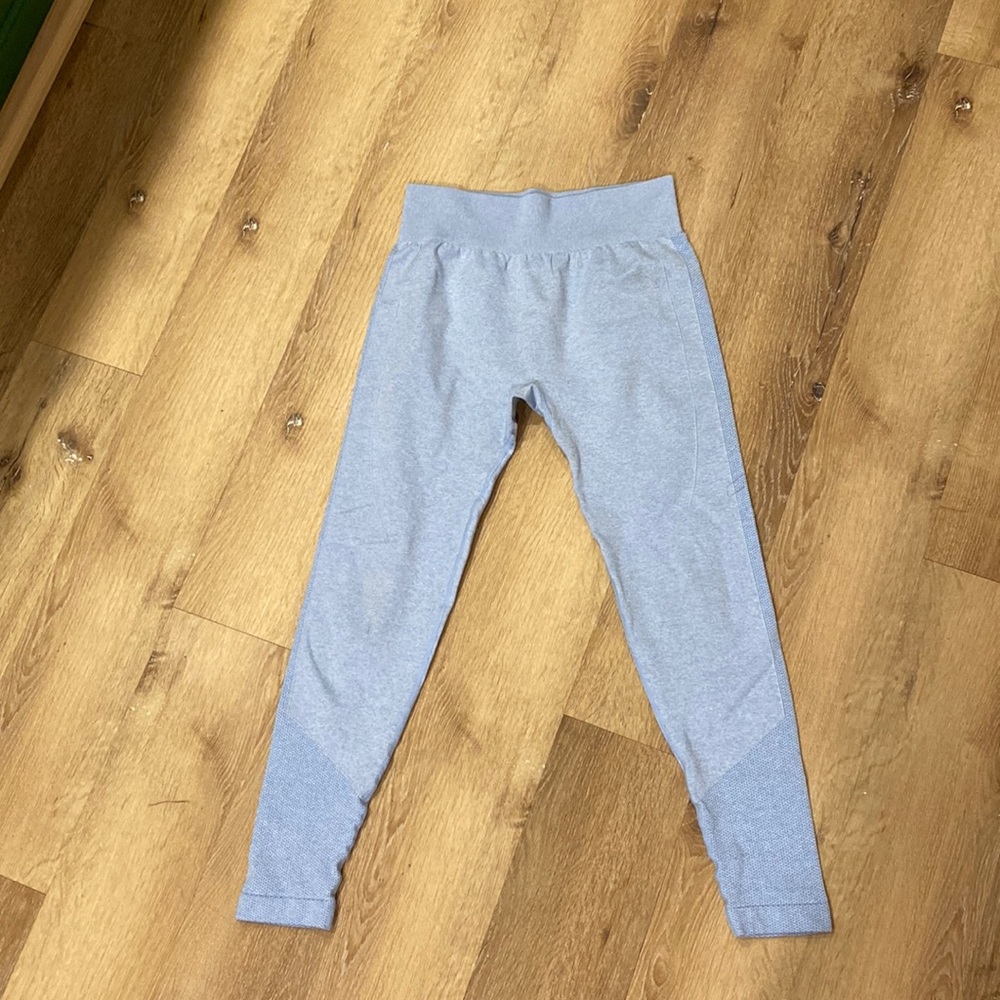 Light blue seamless yoga pants